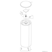 Bosch Thermotechnik - Speicher für Zentralheizung/Wärmepumpe Pufferspeicher BH200-51A STORA 200L, silber