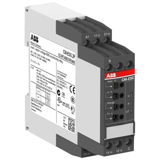 ABB Stotz S&J - Spannungsüberwachungsgerät Spannungsüberwach.relais CM-ESS.2P 220-240V 2W 600V,220-240VAC