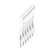 Weidmüller - Querverbinder/Brücker für Reihenklemme Querverbinder ZQV 2.5N/6 WT gesteckt − 20 Stück