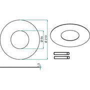 Brumberg Leuchten - Mechanisches Zubehör/Ersatzteile für Leuchten Reduzierring 81016080 Außen-Durchm. 210mm