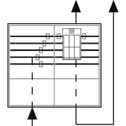 ABN - Anschlussschrank Einspeisegehäuse GAG2312N 5-polig 1x NH00