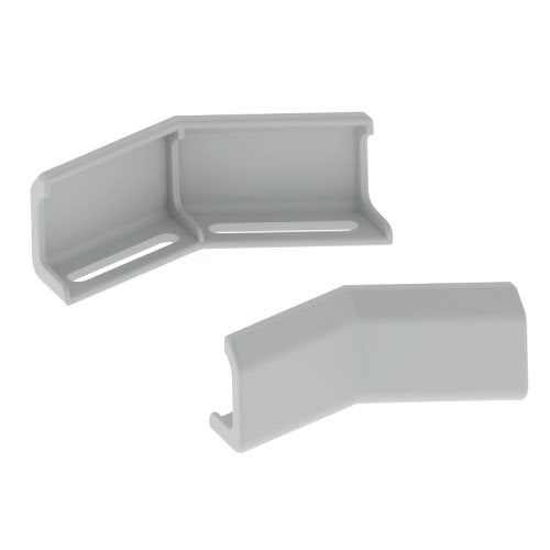 Unex - Verbinder für Kabeltragsystem Winkelverbinder horizont. 66841-48 gr 60 U48X RAL7038 − 6 Stück