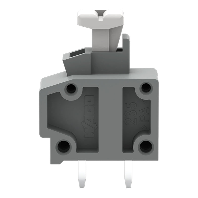 WAGO - Leiterplattenklemme Anreihbare Leiterplattenk. 235-501/332-000 Drücker,1,5mm²,gr − 100 Stück
