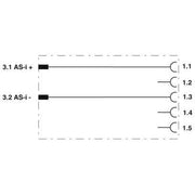Phoenix Contact - Sensor-Aktor-Adapter Verteiler SAC-ASI-J-Y-N-M12FS