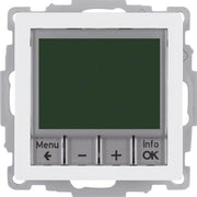 Berker - Raumthermostat/Uhrenthermostat Temperaturregler pws samt 20446089 mit Schließer