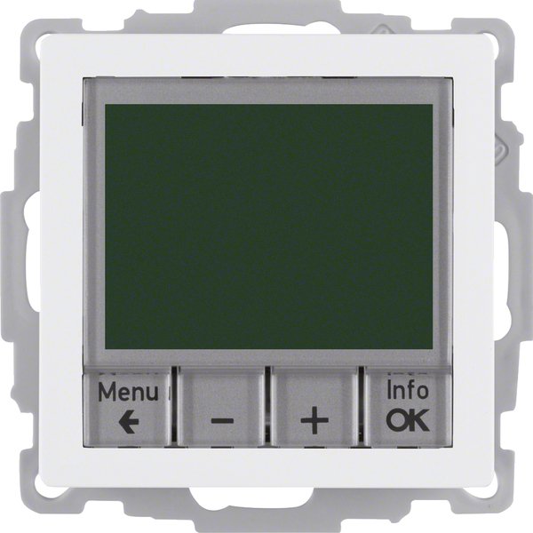Berker - Raumthermostat/Uhrenthermostat Temperaturregler pws samt 20446089 mit Schließer