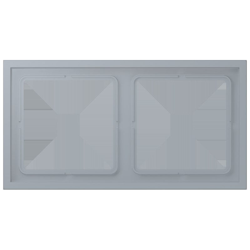 Jung - Abdeckrahmen Rahmen 2-fach LCZ 982 BF 257 gris clair 59