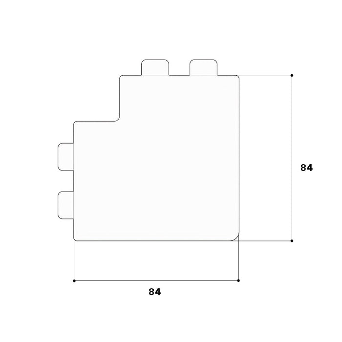GGK - Flachwinkel für Leitungführungskanal Flachwinkel 1163  − 2 Stück
