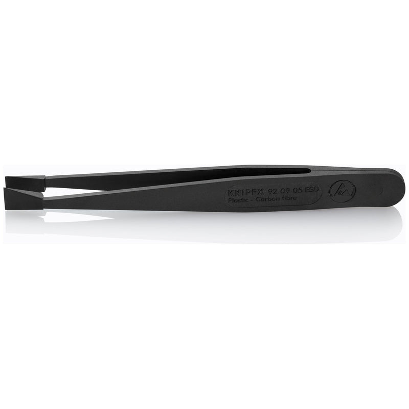 Knipex - Pinzette Kunststoffpinzette 92 09 05 ESD ESD Glatt 115 mm − 1 Stück