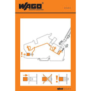 WAGO - Warn-/Hinweisschild Handhabungsaufkleber 210-415 − 100 Stück