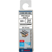 Bosch - Bohrer PRO Metal HSS-G 2608585482 Spiralbohrer 3,4 x
