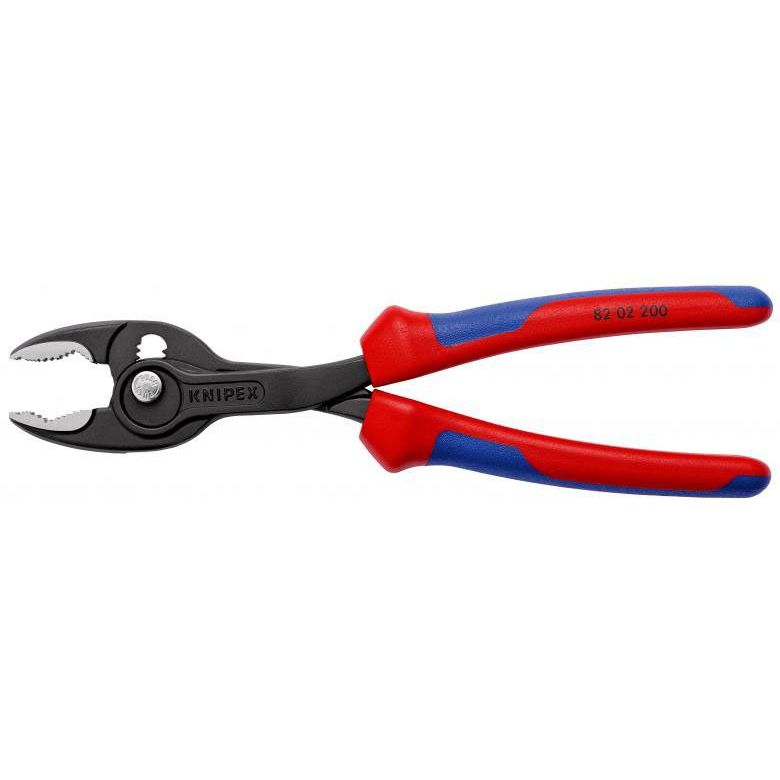 Knipex - Wasserpumpenzange Frontgreifzange 82 02 200 schwarz atramentiert − 6 Stück