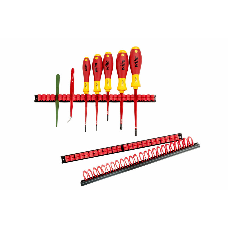 Parat - Zubehör/Ersatzteile für Werkzeugkasten, -schrank, -wagen und Werkbank Klammer-Leisten-Set BASIC 802000981 für Wandmontage − 10 Stück