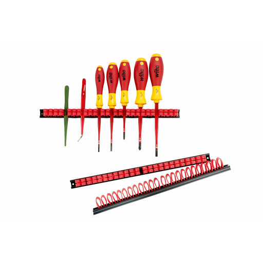Parat - Zubehör/Ersatzteile für Werkzeugkasten, -schrank, -wagen und Werkbank Klammer-Leisten-Set BASIC 802000981 für Wandmontage − 10 Stück