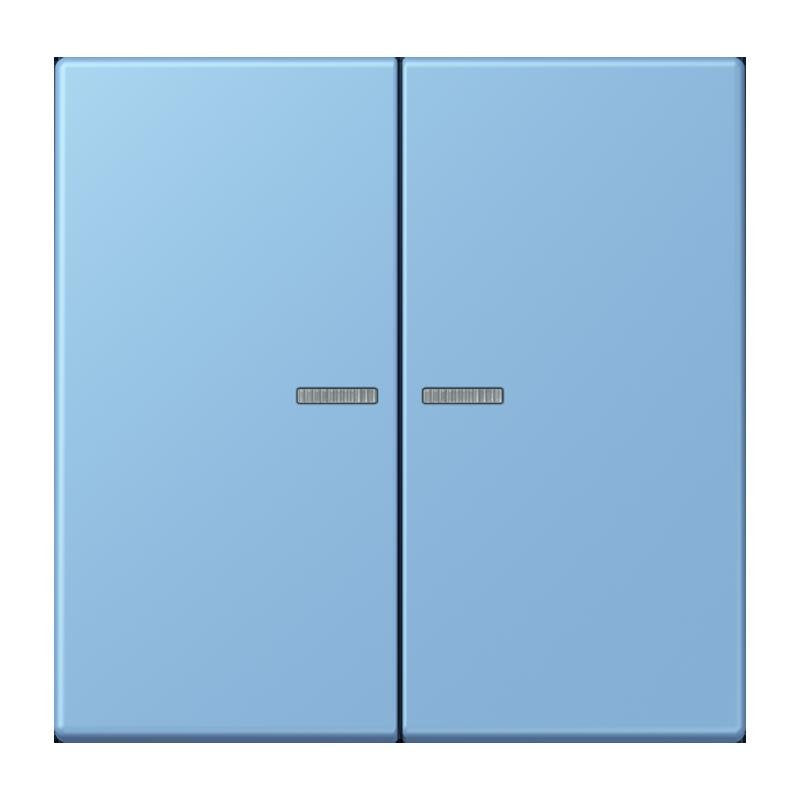 Jung - Bedienelement intelligent Taster 2fach BT LC 17102 256 bleu ceruleen 59