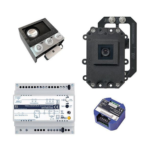 TCS Tür Control - Türsprech-Set Videosprechanlagenset VK05 mit Einbau Kamera