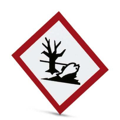Phoenix Contact - Warn-/Hinweisschild Gefahrstoffschild PML-GHS109 (13X13) Umweltschädlic − 5 Stück