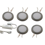 Hera - Downlight/Strahler/Flutlicht LED Einbauleuchte 5er - Set 5er Set #61060450003 nw, edelstahloptik