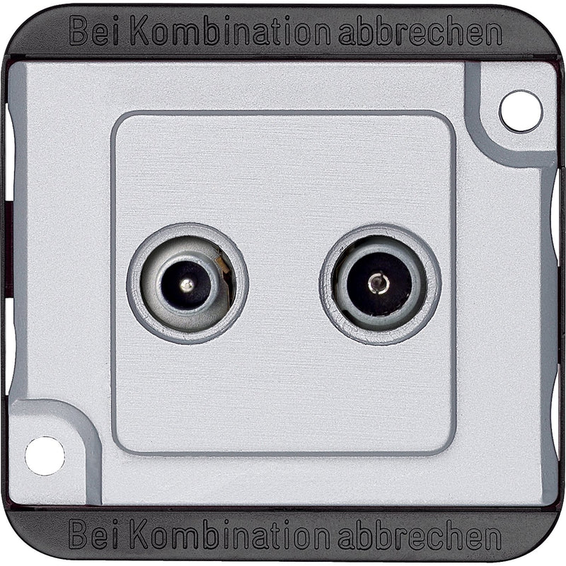Merten - Antennensteckdose BK/Sat-Antennendose ma/si 299460 Stichdose 2-fach
