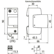 DEHN - Kombi-Ableiter für Energietechnik Kombi-Ableiter Typ1+2 DV M2 880 FM Ventil M2 880