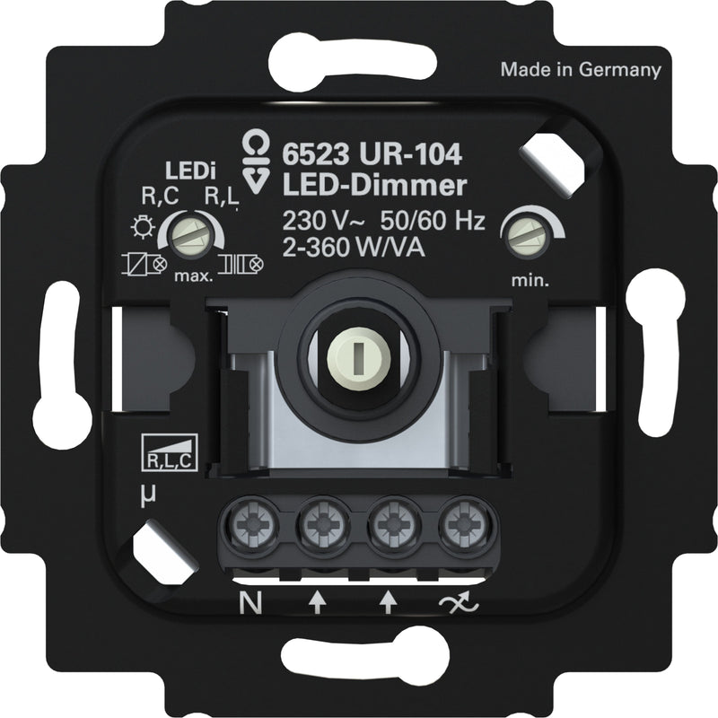 Busch-Jaeger - Dimmer LED-Dimmer. 2+3 Draht mit 6523 UR-104 N-Klemme
