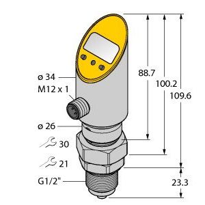 Turck - Druckschalter Drucksensor PS600R-508 #6834051 verdrehbar