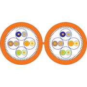 Acome - Daten- und Kommunikationskabel TN-7000-2 Kat.7 orange R7480F-Cca-T250 8P S/FTP AWG23 − 250 Meter