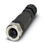 Phoenix Contact - Rundsteckverbinder, feldkonfektionierbar (Industriesteckverbinder) Steckverbinder SACC-M12FS #1430381 4-polig gerade M12