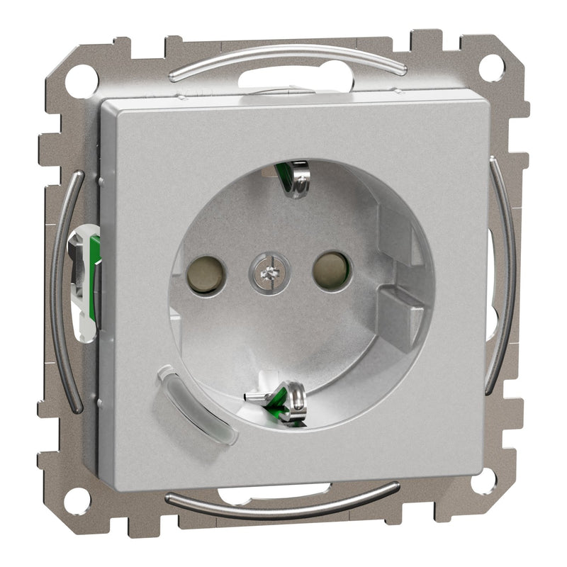 Merten - Steckdose Connected SCHUKO-Steckdose MEG2380-0460 Aluminium