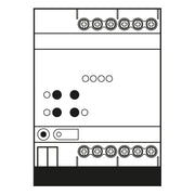 Jung - Bussystem-Dimmaktor KNX Universal-Dimmaktor 39004 1S R LED, 4fach, 4 TE