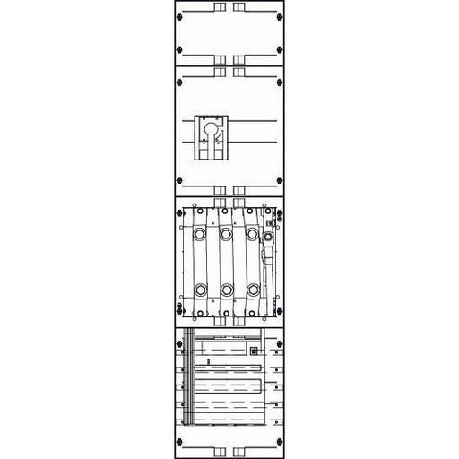 ABN - Zählerfeld Wandlerfeld W17X632N 200A SAS40mmCU-Lasch