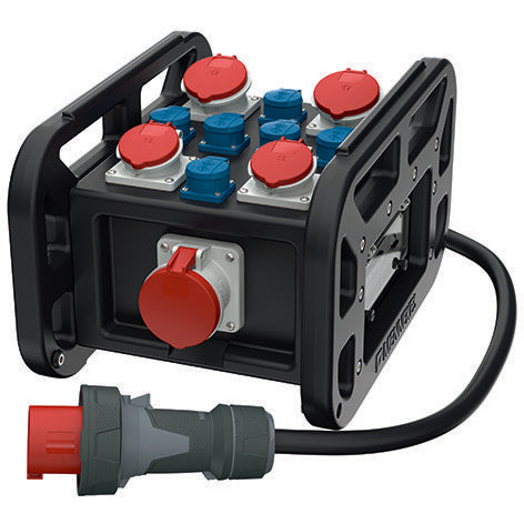 Mennekes - CEE-Steckdosen-Kombination (IEC 60309) Verteiler EverBOX GRIP 9503750SW tragbar
