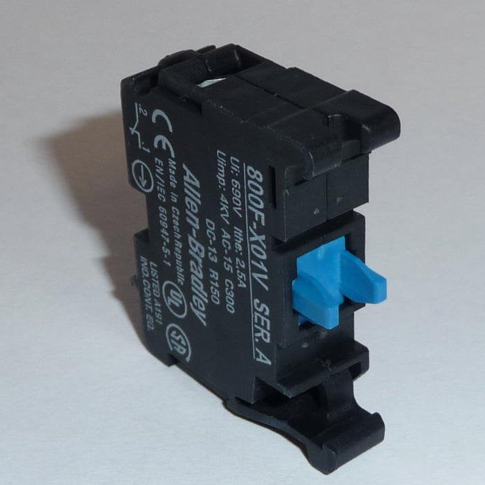 Rockwell - Hilfsschalterblock 1Ö 1MA QUADCONNECT 800F-X0 800F-X01V 1V − 10 Stück