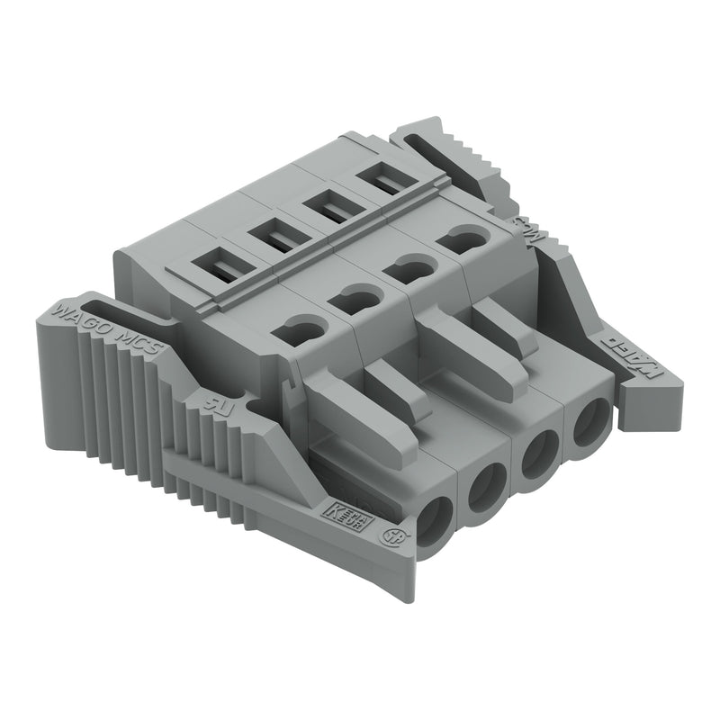 WAGO - Kabelsteckverbinder für Leiterplattensteckverbinder Federleiste 231-104/037-000 4pol., kodierbar − 50 Stück
