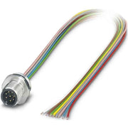 Phoenix Contact - Rundsteckverbinder, feldkonfektionierbar (Industriesteckverbinder) Wanddurchführung SACC-E-M12M #1554571 Sensor-/Aktor