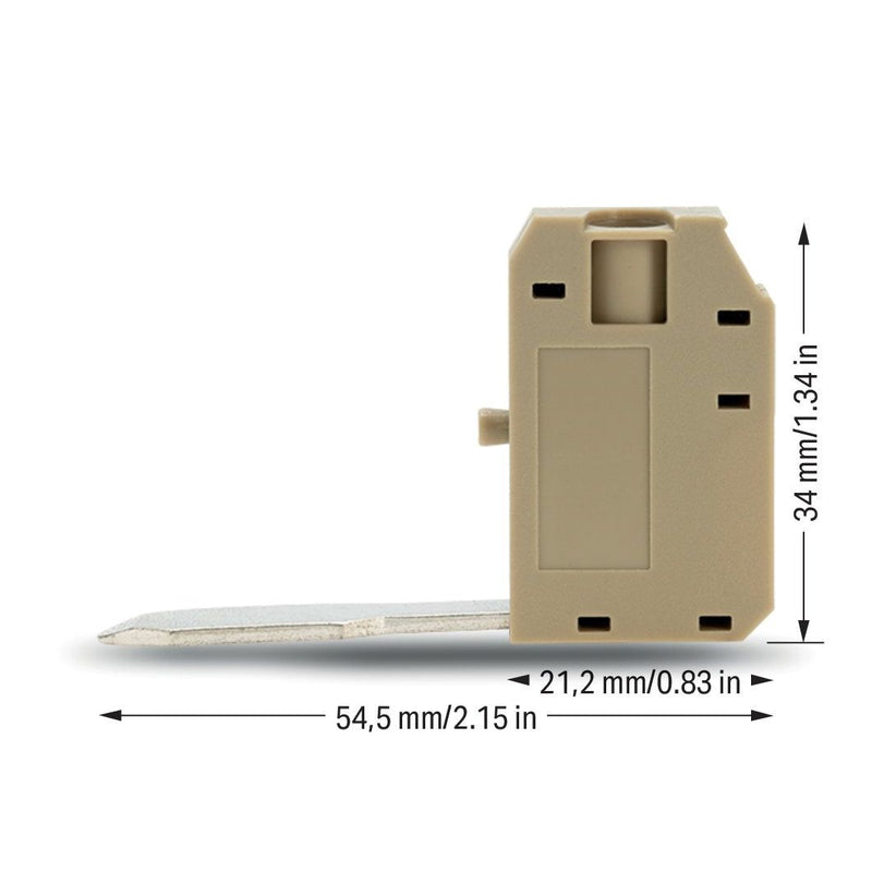 WAGO - Zubehör/Ersatzteile für Klemmen Potentialabgriff 883-1230 beige − 10 Stück