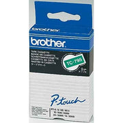 Brother - Schriftband Schriftbandkassette TC-791 BF.grün/DF.schwarz