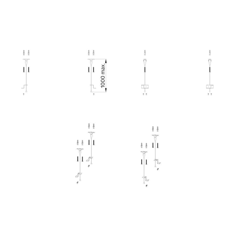 BEG Brück Electronic - Mechanisches Zubehör/Ersatzteile für Leuchten Pendelsatz 93173