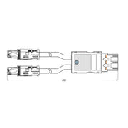WAGO GmbH & Co. KG - Konfektionierte Leitung für steckbare Gebäudeinstallation konfektionierte Y-Leitung 774-5001/106-000 Eca,Kod. A,sw