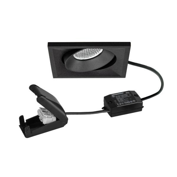 Brumberg Leuchten - Downlight/Strahler/Flutlicht LED-Einbaustrahler 230V 38499183 3000K, sw