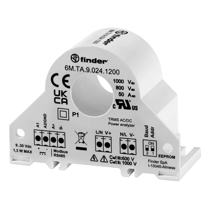 Finder - Kombimessgerät Energie-Messwandler 6M.TA.9.024.1200 50A-800VAC/1000VDC  − 1 Stück
