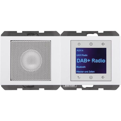 Berker - Elektronik-Gerät für Installationsschalterprogramme Radio mit Lautspr. DAB+, B 30807009 t.,K.x pw. gl