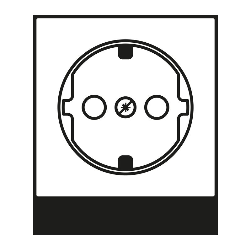 Jung - Abdeckung/Bedienelement für Installationsschalterprogramme Abdeckung A 1520 BFKIPL O f.SCHUKO Steckdosen
