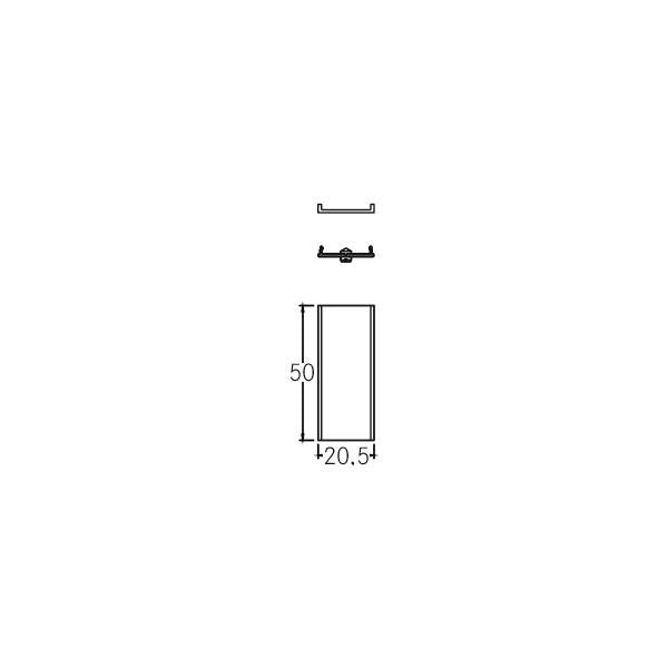 Brumberg Leuchten - Mechanisches Zubehör/Ersatzteile für Leuchten Verbindungsstück 53007000 inkl. Bohrung 4,5mm