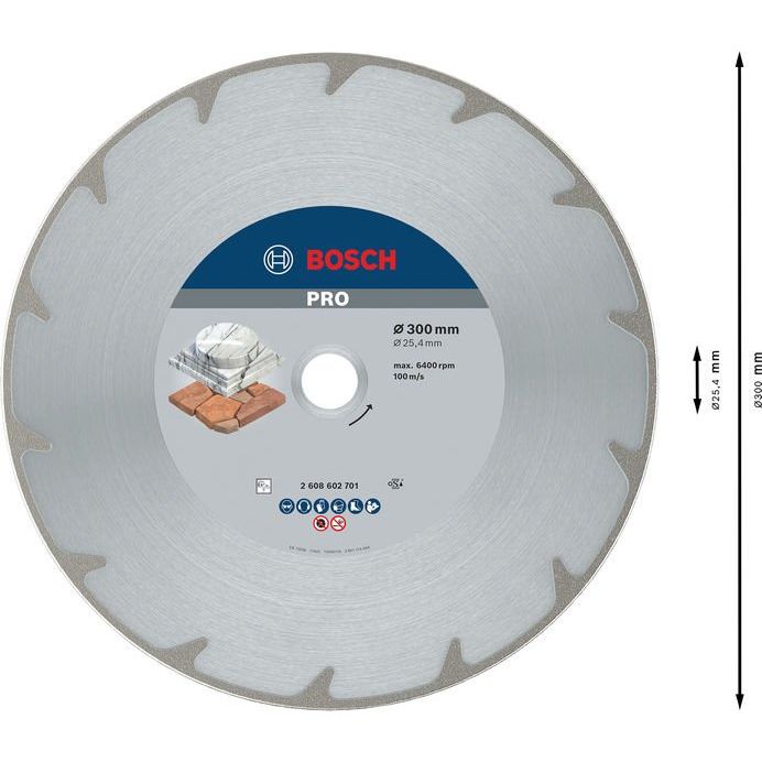 Bosch - Trenn-/Schleifscheibe Diamanttrennscheibe 2608602701 PRO Marble