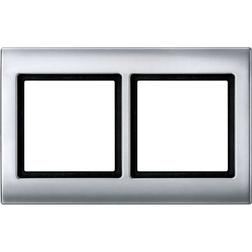 Merten - Abdeckrahmen Rahmen 2f.alu 400260 waage/senkrecht