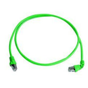 Telegärtner - Patchkabel Kupfer Patchkabel S/FTP 6A 100008671 gn 5,0m 1x90grd
