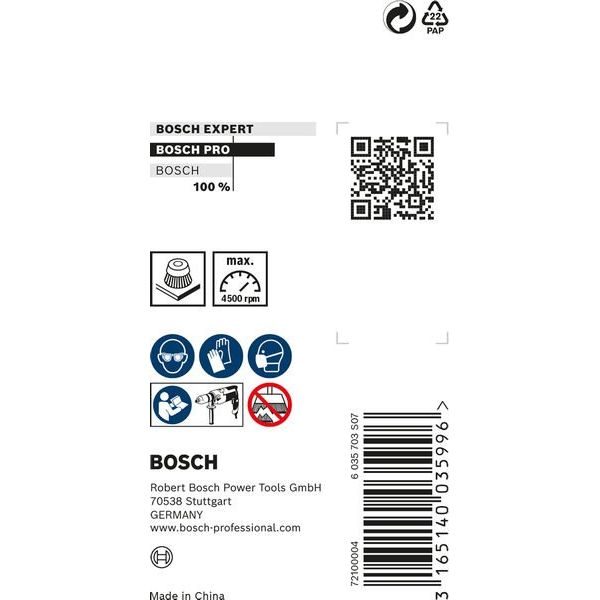Bosch - Rotierende Drahtbürste PRO Multi Material clean 2608622008 Topfbürste gerader