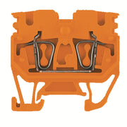 Weidmüller - Durchgangs-Reihenklemme Klemme ZDUB 2.5-2/4AN/15 OR Federanschl.,2.5mm² − 100 Stück