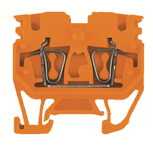 Weidmüller - Durchgangs-Reihenklemme Klemme ZDUB 2.5-2/4AN/15 OR Federanschl.,2.5mm² − 100 Stück